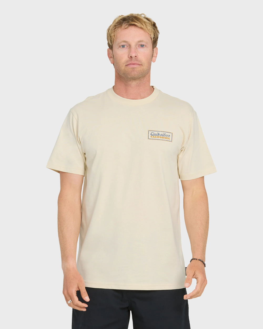 Quiksilver Men's California Quiver Short Sleeve Cotton T-Shirt - Bone White - Sun Diego Boardshop