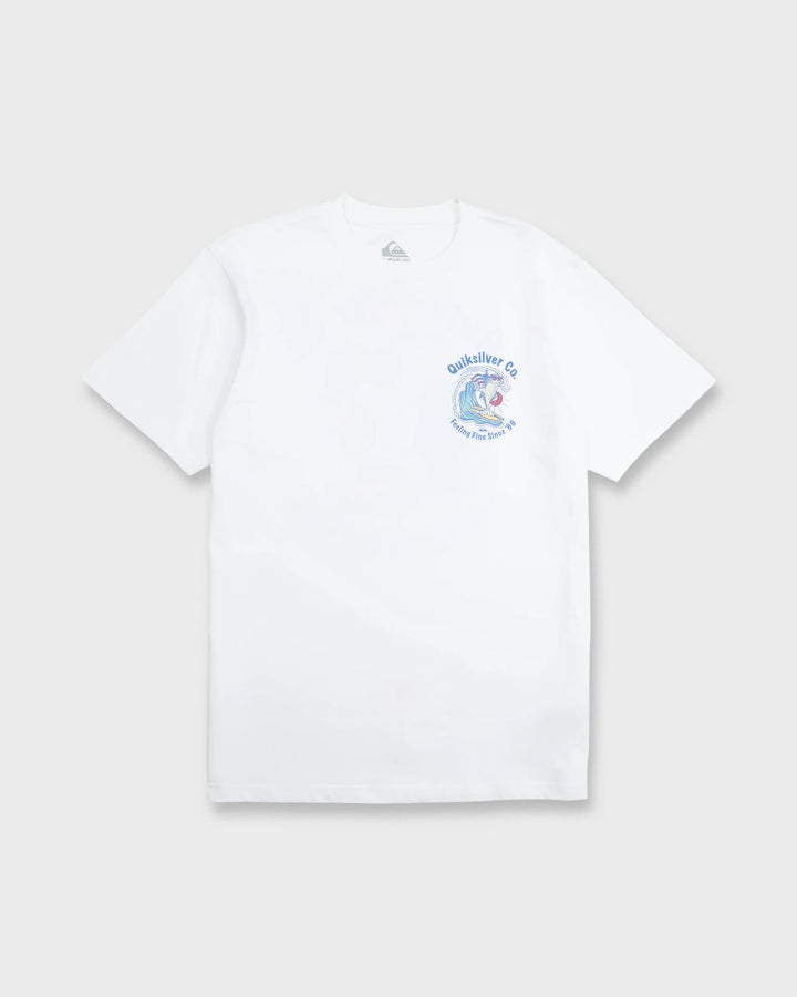 Quiksilver Men's Patriot Dolphin Short Sleeve Knit T-Shirt - White - Sun Diego Boardshop