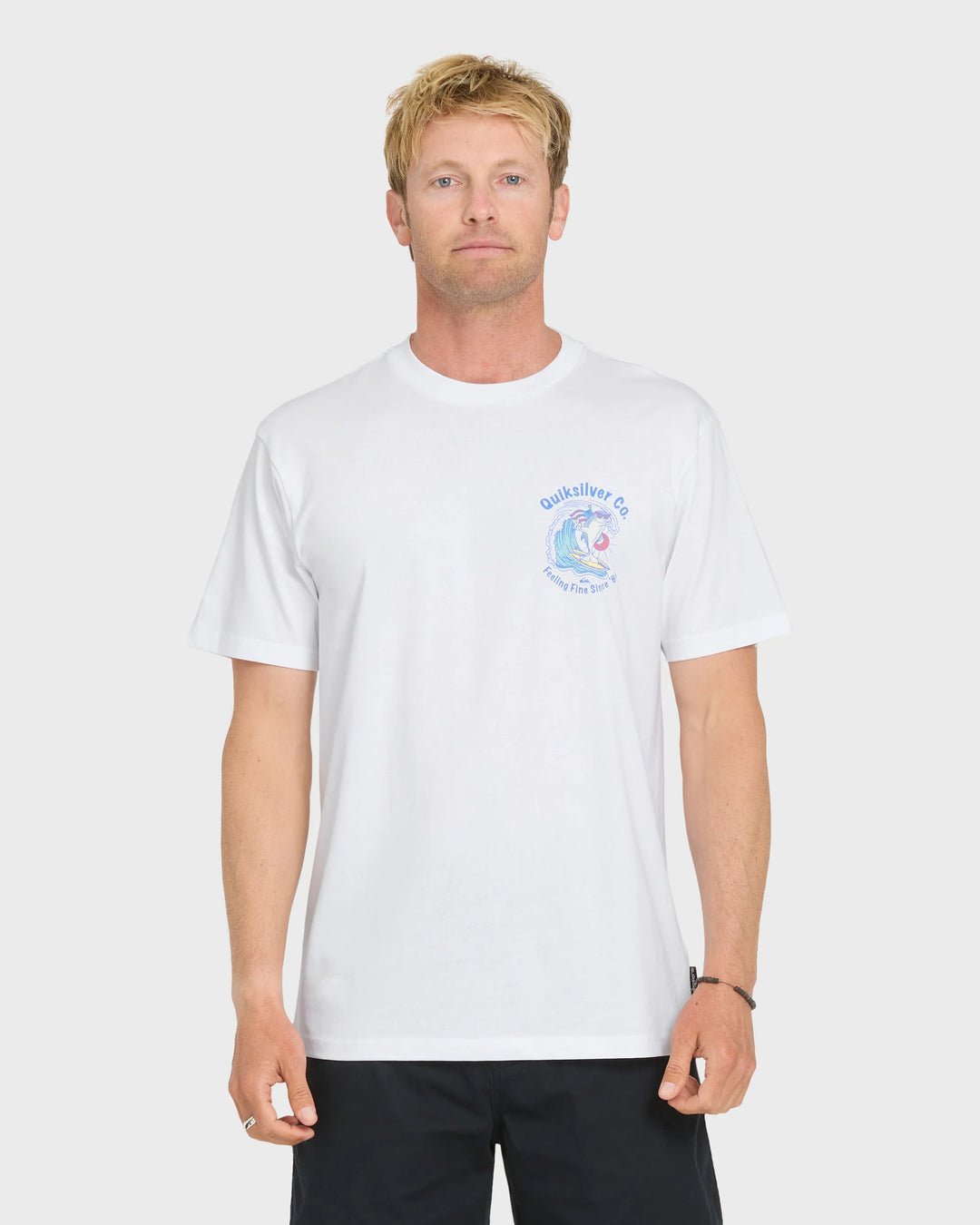 Quiksilver Men's Patriot Dolphin Short Sleeve Knit T-Shirt - White - Sun Diego Boardshop