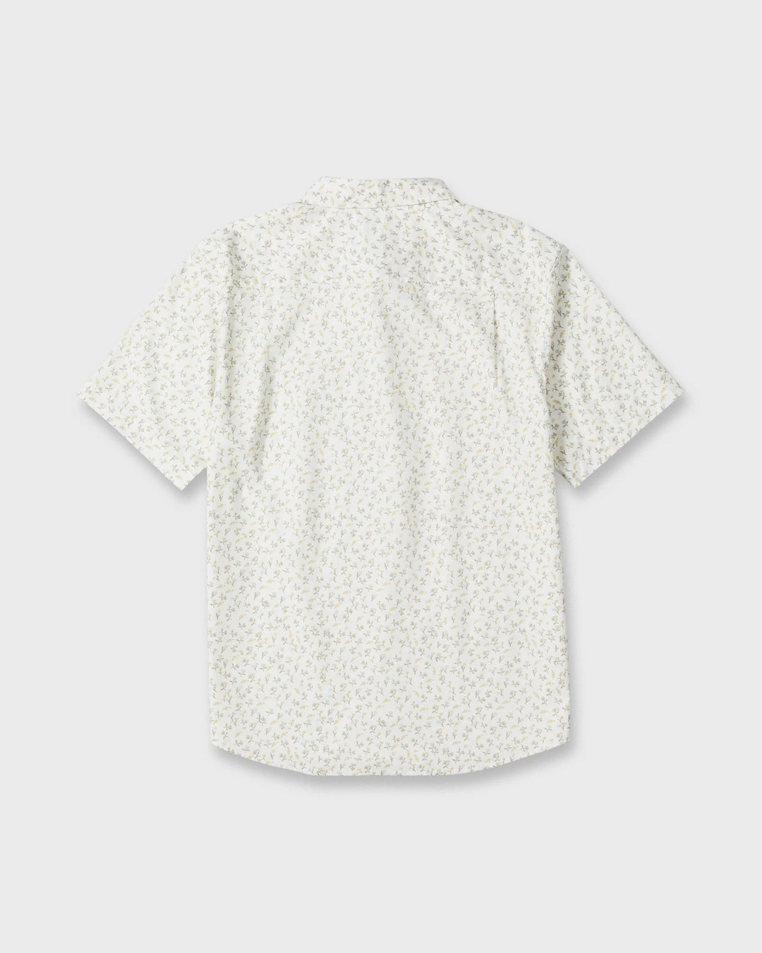 Quiksilver Men's Mesa Meadow Classic Short Sleeve Woven Shirt - Snow White - Sun Diego Boardshop