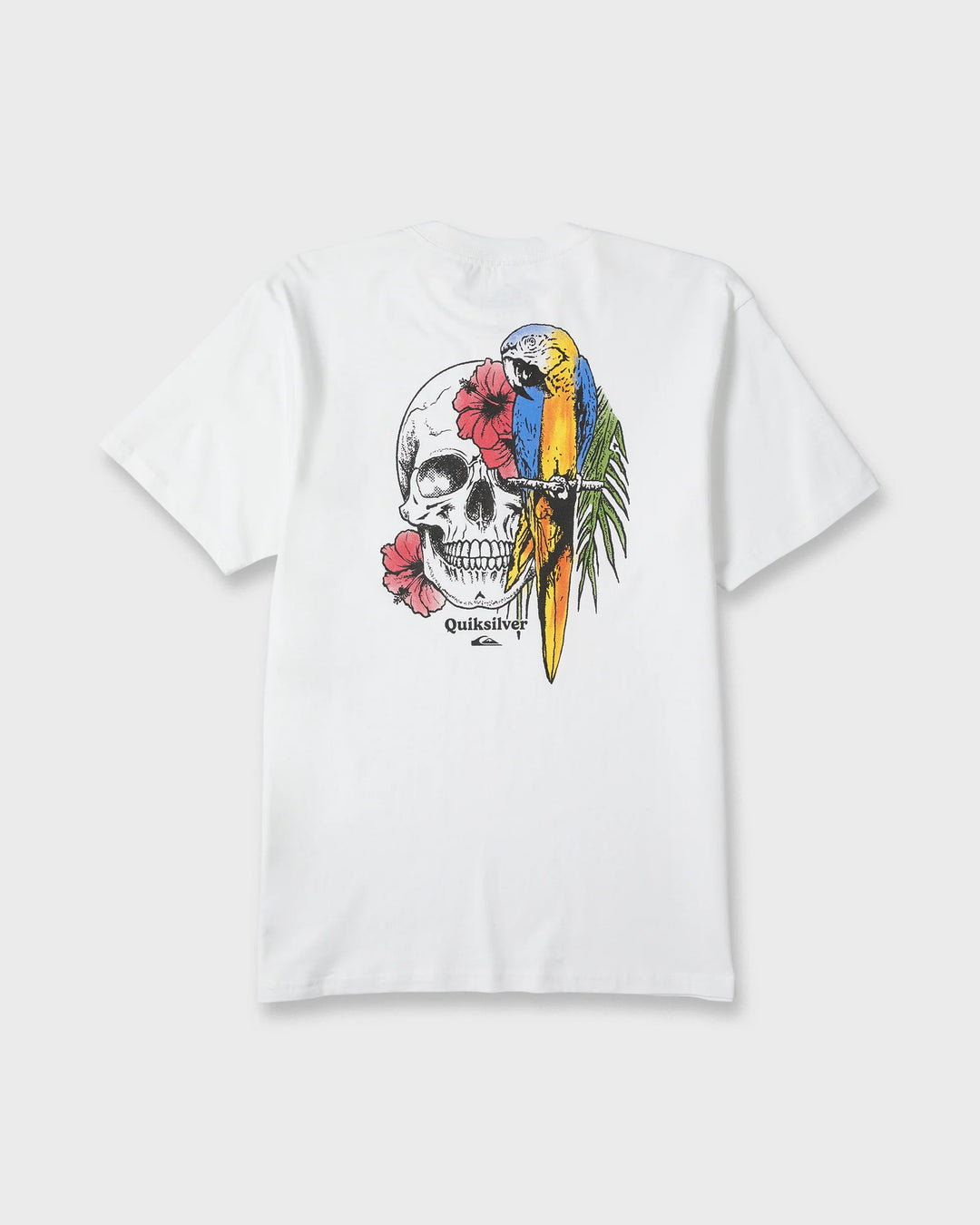 Quiksilver Men's Bird Brain Classic Short Sleeve Knit T-Shirt - White - Sun Diego Boardshop