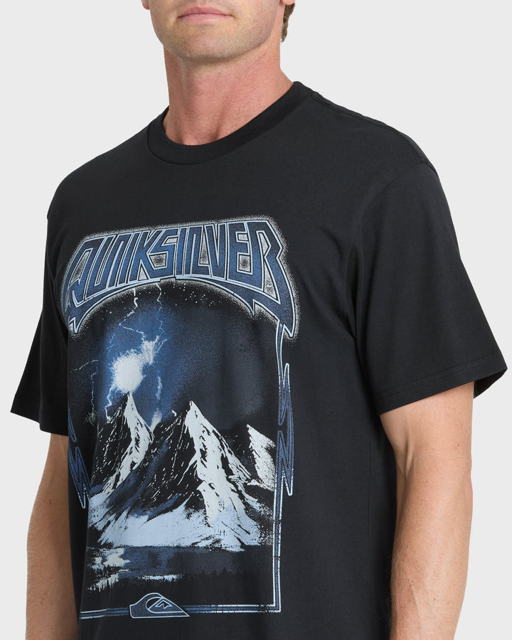 Quiksilver Men's Internal Beat Classic Short Sleeve Knit T-Shirt - Black - Sun Diego Boardshop