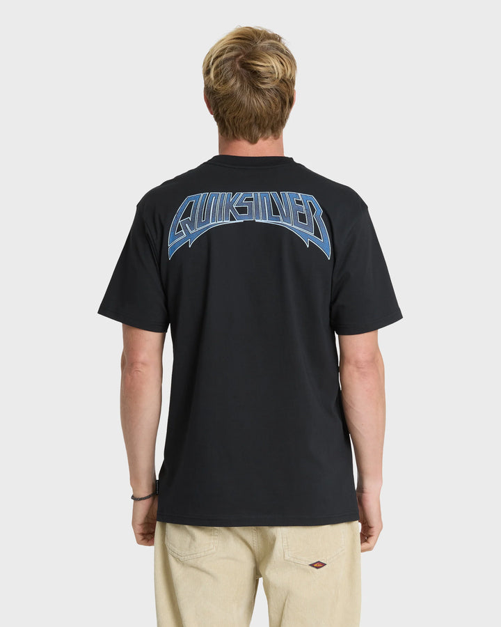 Quiksilver Men's Internal Beat Classic Short Sleeve Knit T-Shirt - Black - Sun Diego Boardshop