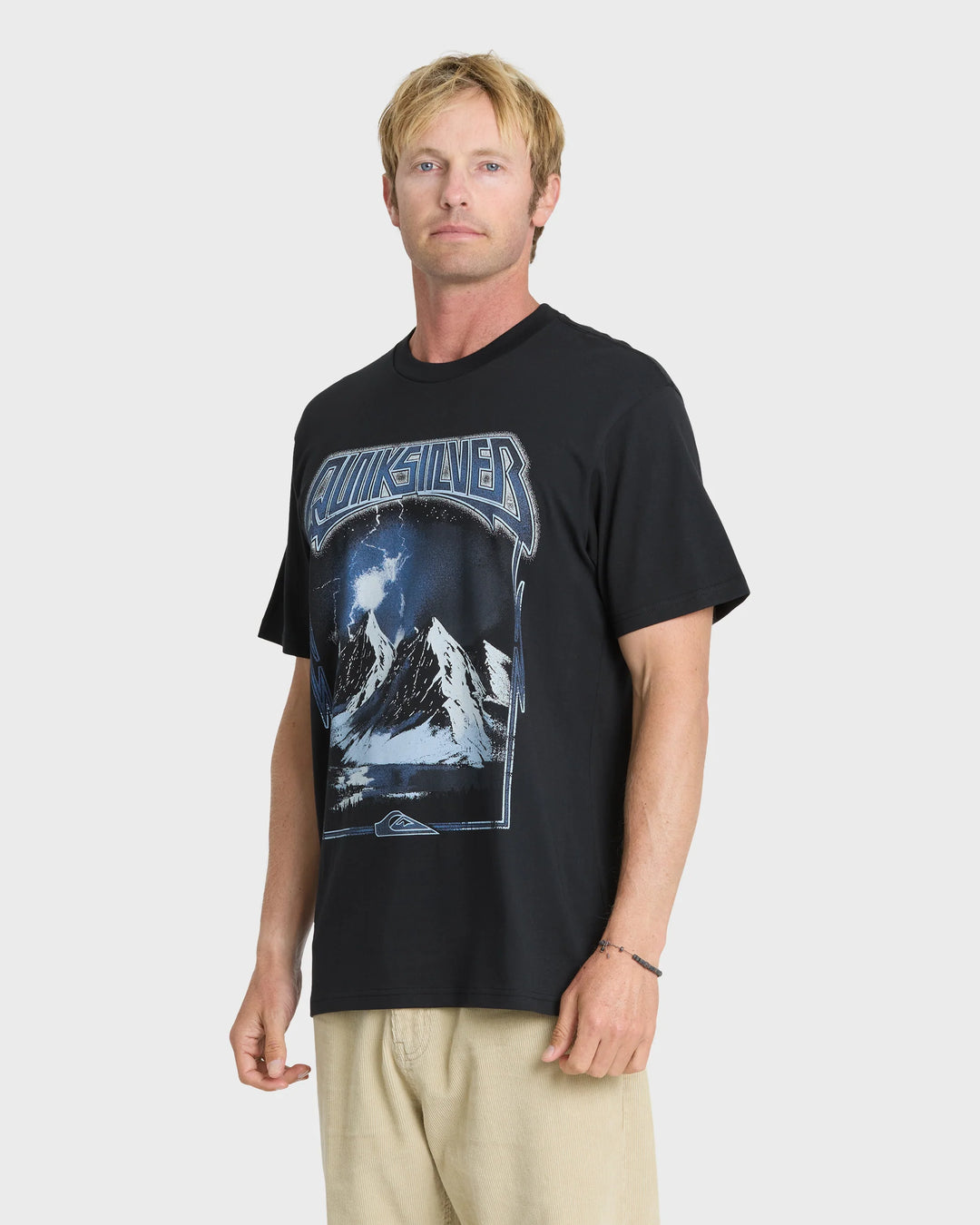 Quiksilver Men's Internal Beat Classic Short Sleeve Knit T-Shirt - Black - Sun Diego Boardshop