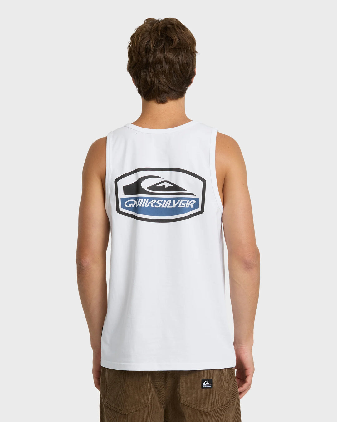 Quiksilver Men's Shapers Crest Tank Top - White - Sun Diego Boardshop