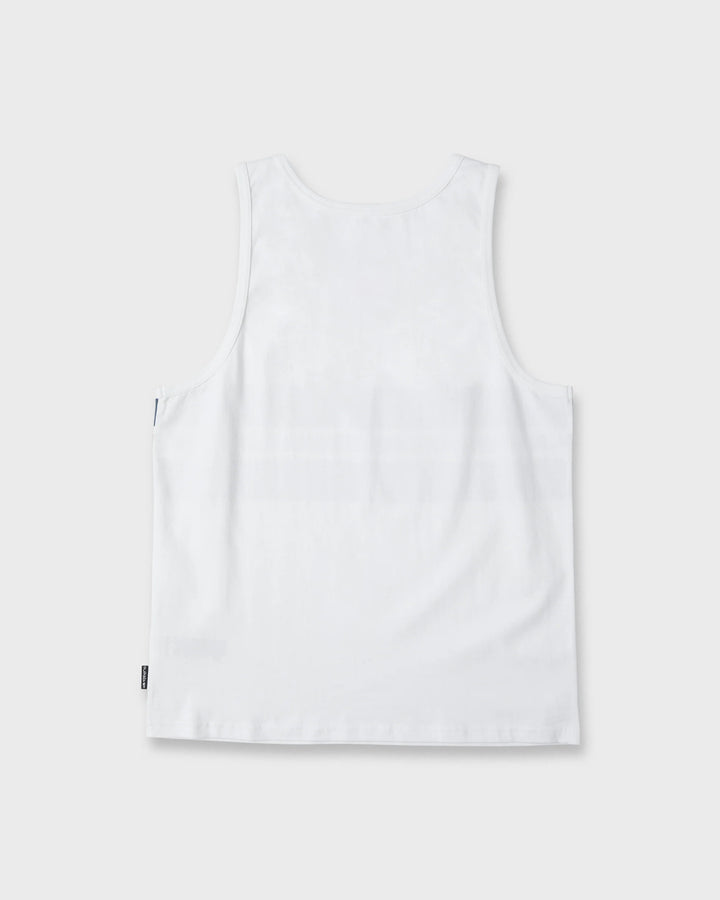 Quiksilver Men's Original Stripe Tank Top - White - Sun Diego Boardshop