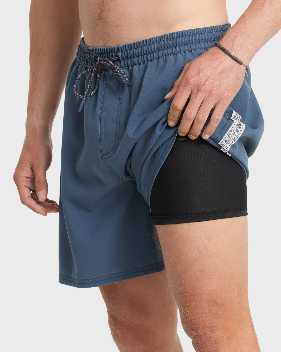Quiksilver Men's Pacifico Talavera Volley Swim Trunks - Dark Denim - Sun Diego Boardshop