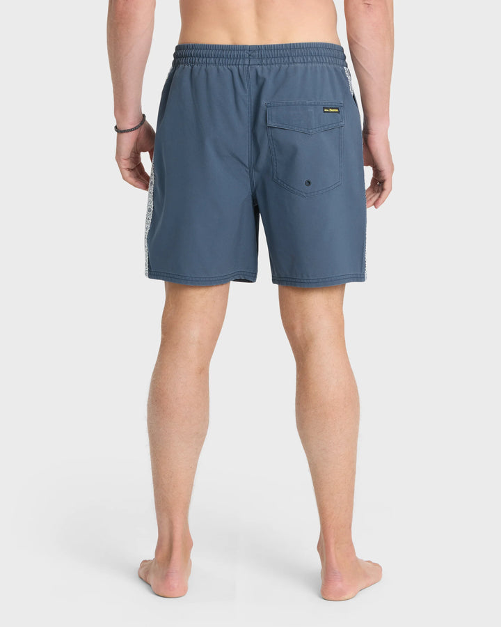 Quiksilver Men's Pacifico Talavera Volley Swim Trunks - Dark Denim - Sun Diego Boardshop