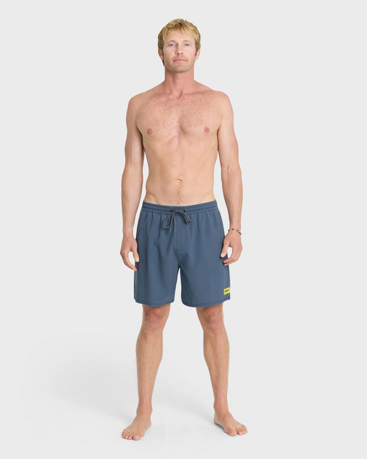 Quiksilver Men's Pacifico Talavera Volley Swim Trunks - Dark Denim - Sun Diego Boardshop