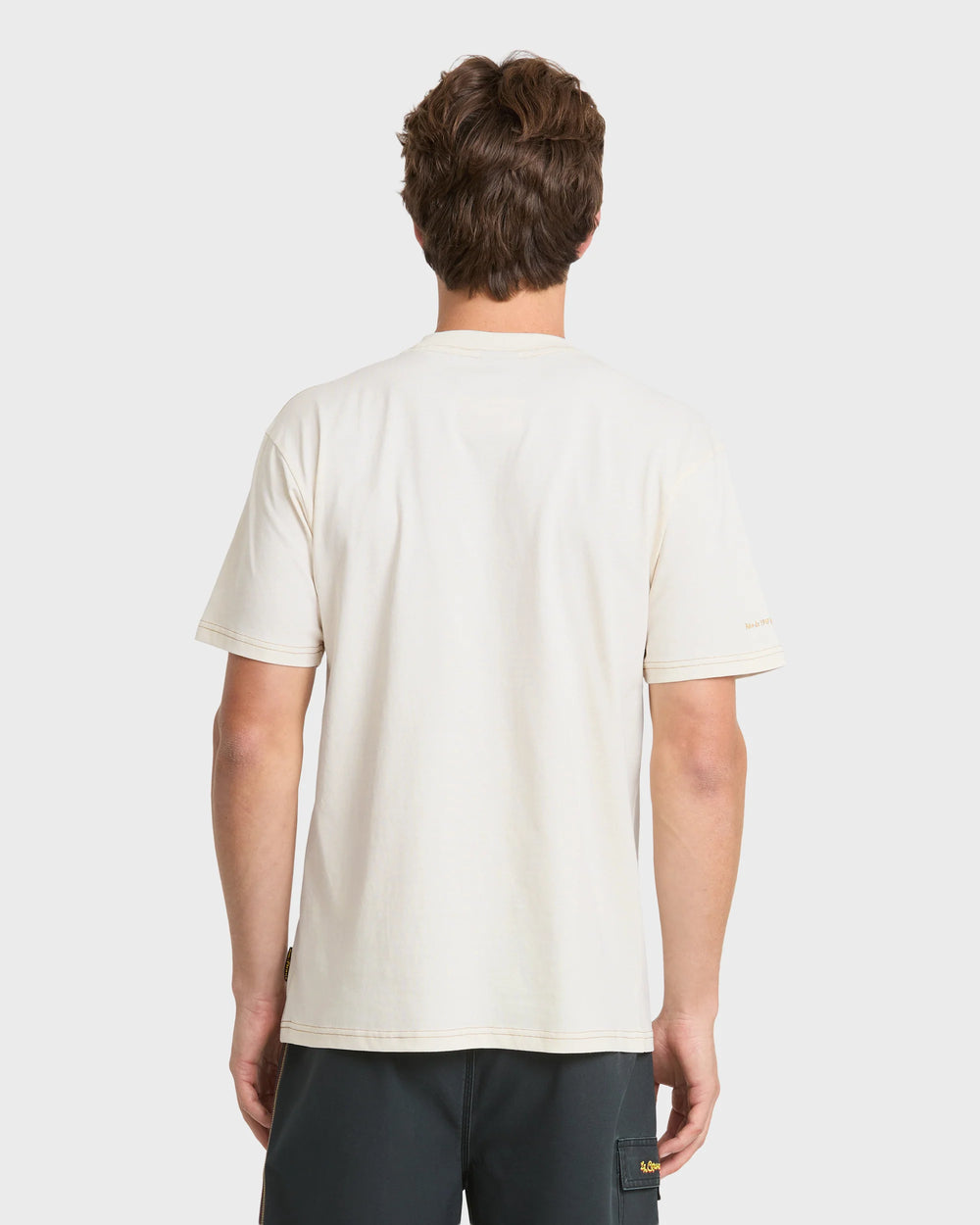 Quiksilver Men's Pacifico Coastal Paradise Short Sleeve Cotton T-Shirt - Tofu - Sun Diego Boardshop