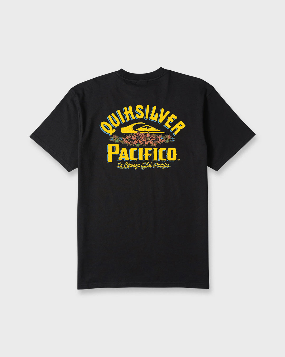 Quiksilver Men's Pacifico Signage Short Sleeve Knit T-Shirt - Black - Sun Diego Boardshop