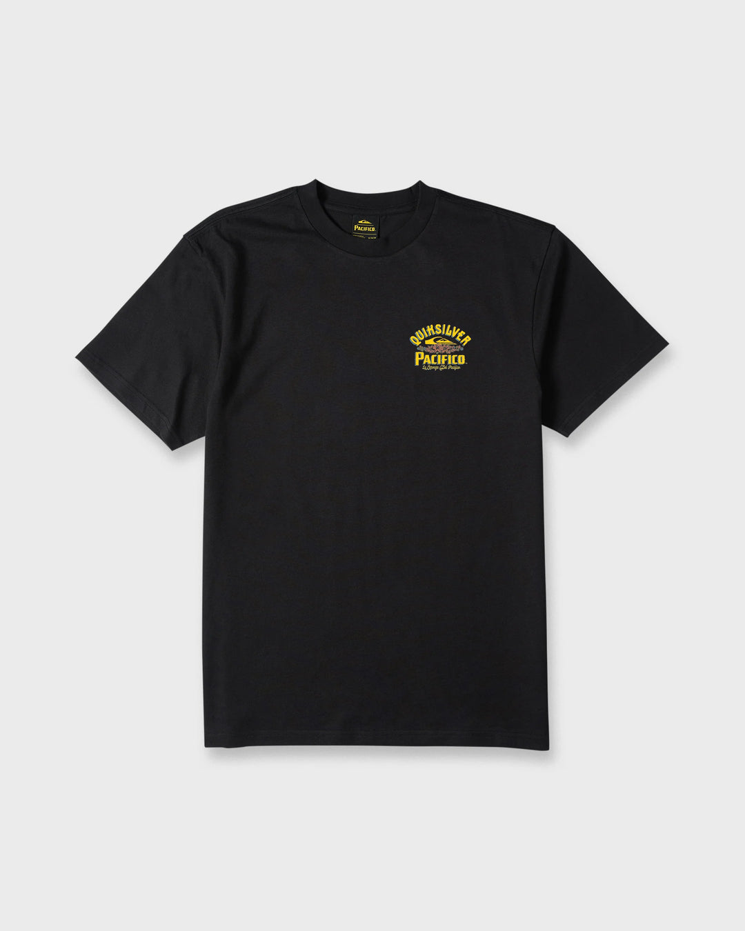 Quiksilver Men's Pacifico Signage Short Sleeve Knit T-Shirt - Black - Sun Diego Boardshop