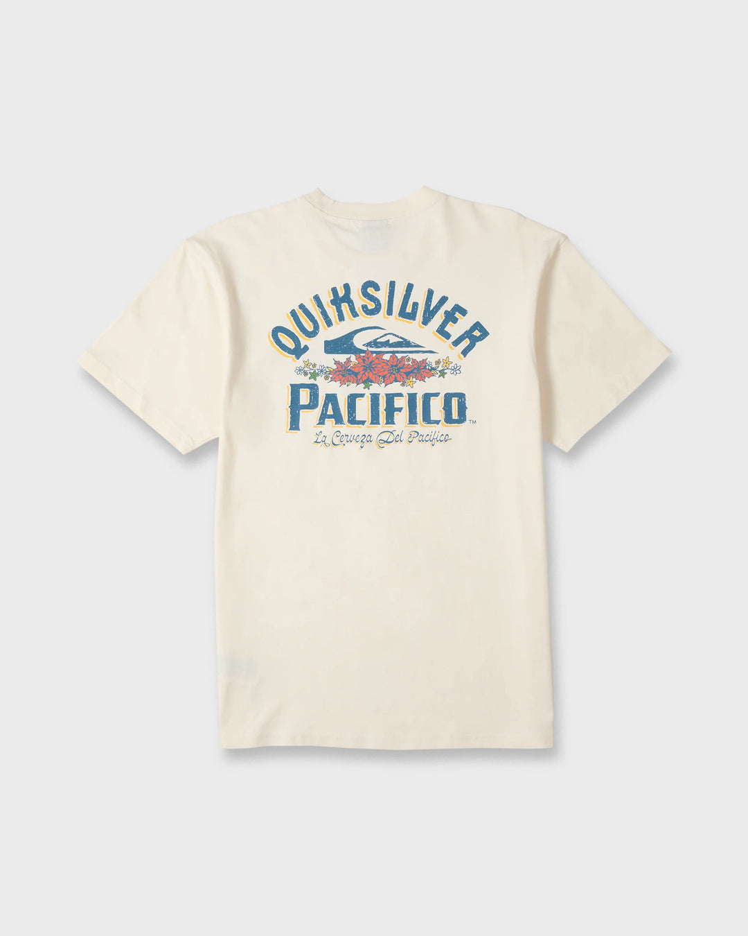 Quiksilver Men's Pacifico Signage Short Sleeve Knit T-Shirt - Tofu - Sun Diego Boardshop