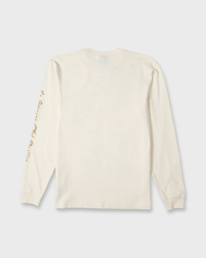 Quiksilver Men's Pacifico Signage Long Sleeve Knit T-Shirt - Tofu - Sun Diego Boardshop