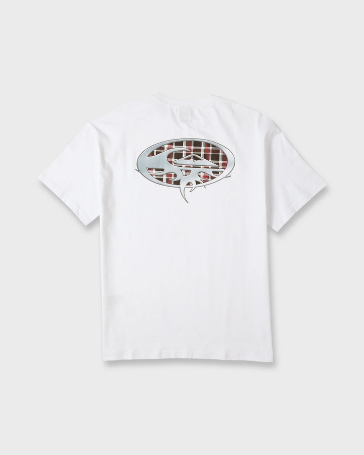 Quiksilver Men's Chrome Thorn Mercury Short Sleeve Knit T-Shirt - White - Sun Diego Boardshop