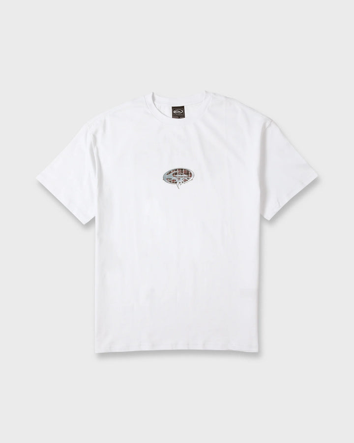 Quiksilver Men's Chrome Thorn Mercury Short Sleeve Knit T-Shirt - White - Sun Diego Boardshop