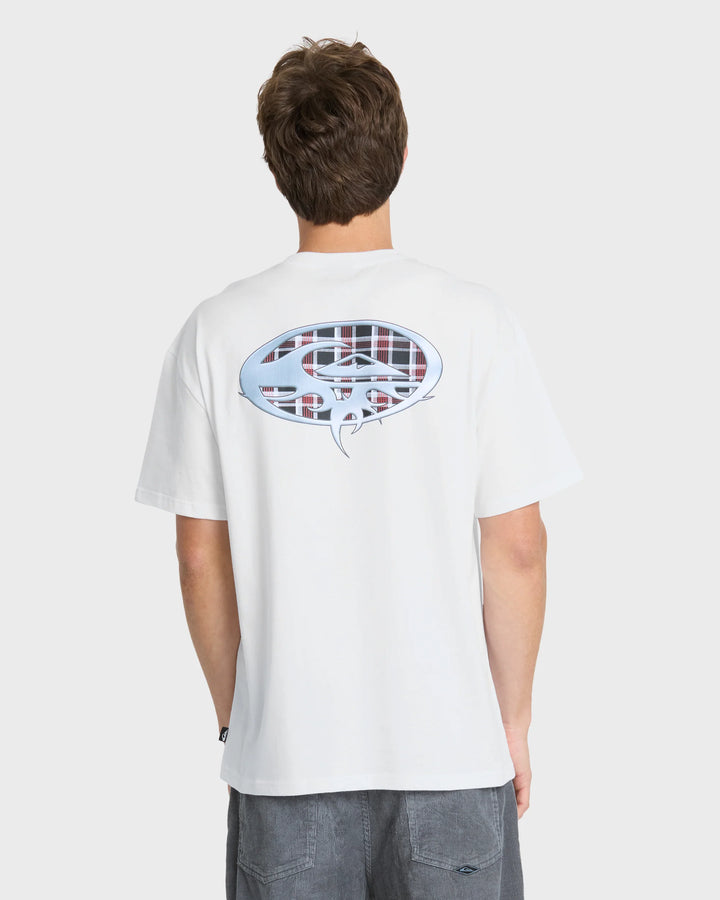 Quiksilver Men's Chrome Thorn Mercury Short Sleeve Knit T-Shirt - White - Sun Diego Boardshop