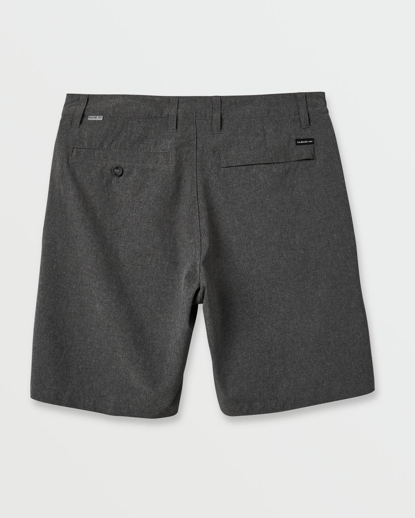 Quiksilver Union Heather 20" Amphibian Hybrid Shorts - Black - Sun Diego Boardshop