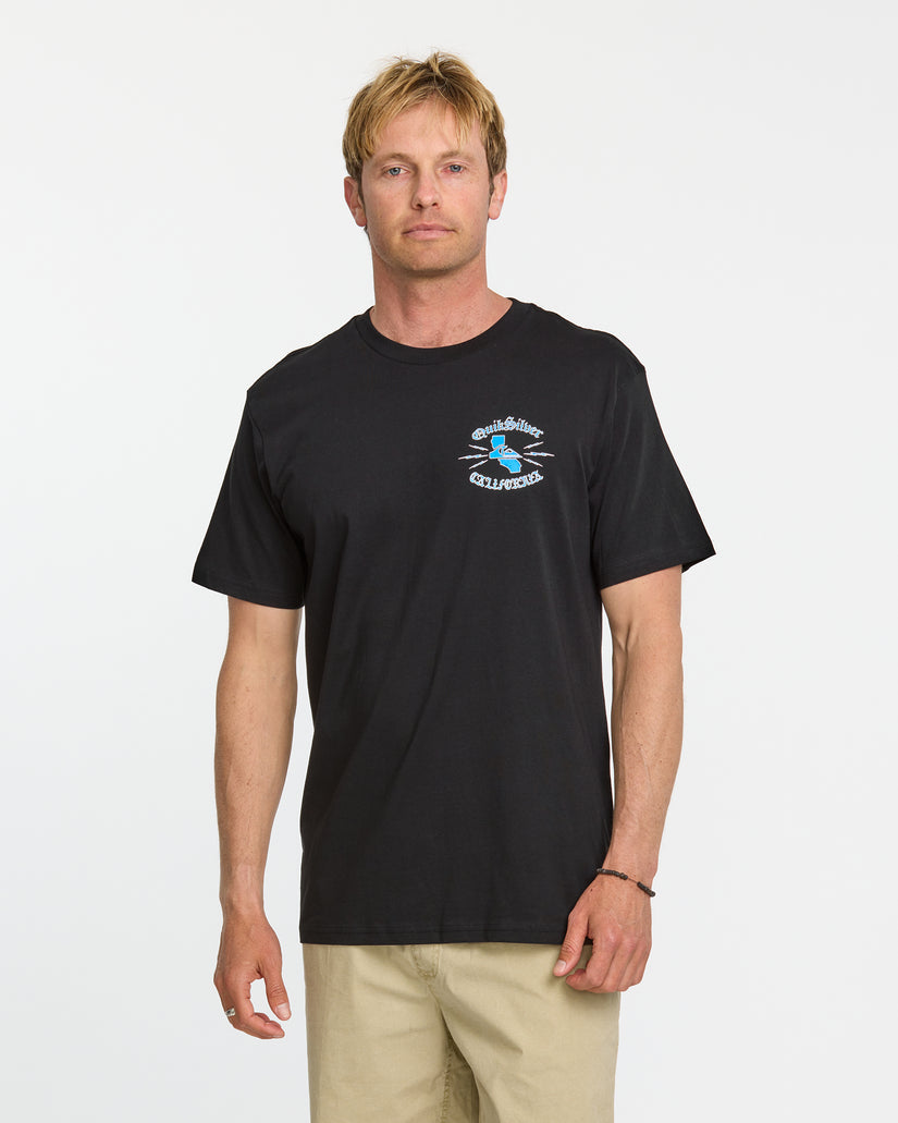 Quiksilver California Raised T-Shirt - Black - Sun Diego Boardshop