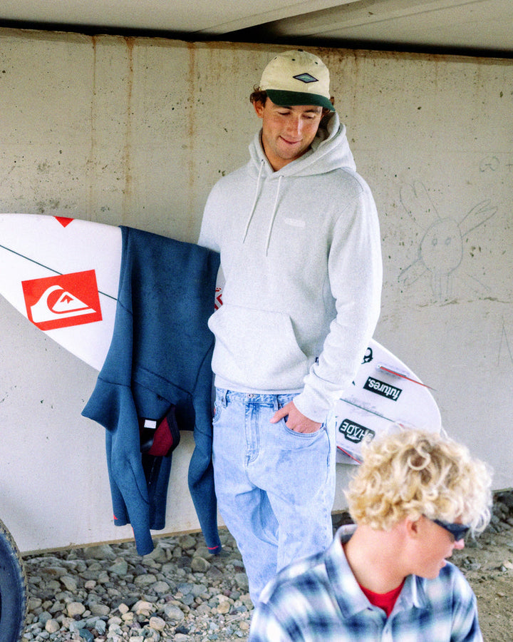 Quiksilver Keller Hoodie - Light Grey Heather