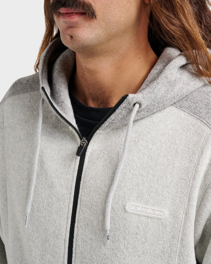 Quiksilver Keller Zip Hoodie - Light Grey Heather