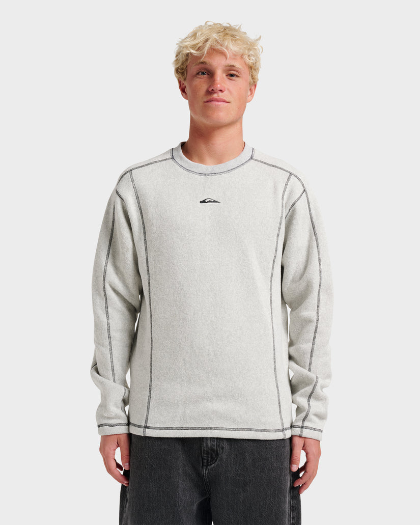 Quiksilver Killer Crewneck Sweatshirt - Light Grey Heather - Sun Diego Boardshop