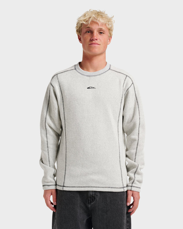 Quiksilver Killer Crewneck Sweatshirt - Light Grey Heather - Sun Diego Boardshop