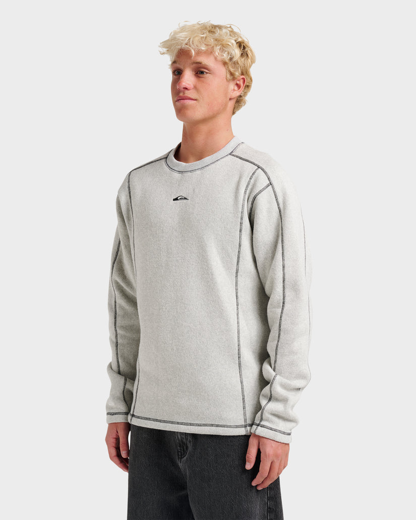 Quiksilver Killer Crewneck Sweatshirt - Light Grey Heather - Sun Diego Boardshop