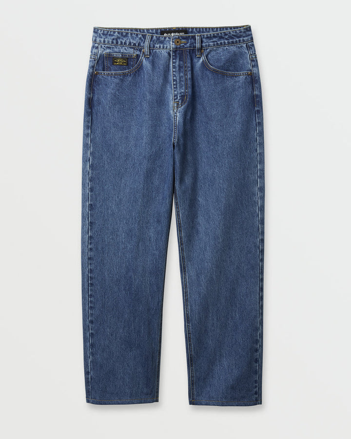 Quiksilver Baggy Denim Jeans Pants - Medium Indigo - Sun Diego Boardshop