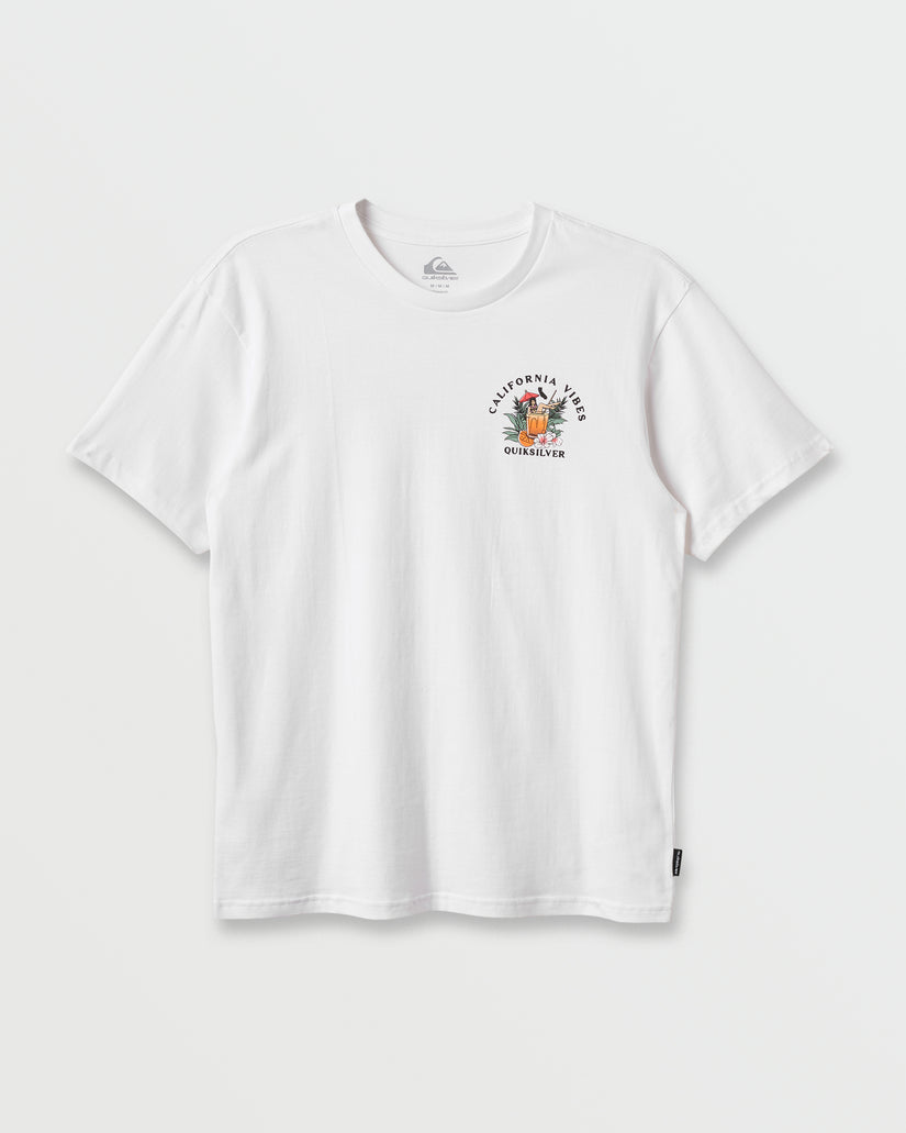 Quiksilver Ca California Vibes Classic T-Shirt - White - Sun Diego Boardshop