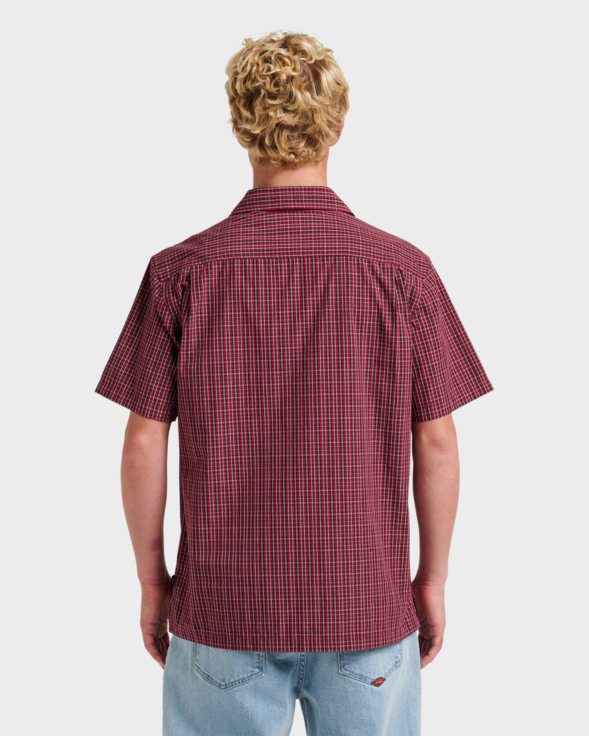 Quiksilver Liquid Metal Short Sleeve Shirt - Biking Red - Sun Diego Boardshop