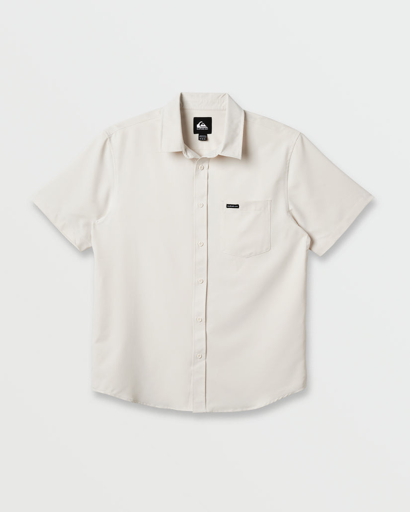 Quiksilver Allport Classic Short Sleeve Shirt - Silver Birch - Sun Diego Boardshop