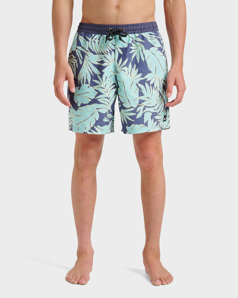 Quiksilver Everyday Trippin Palm Swim Trunks - Graystone - Sun Diego Boardshop