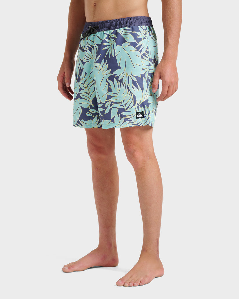 Quiksilver Everyday Trippin Palm Swim Trunks - Graystone - Sun Diego Boardshop