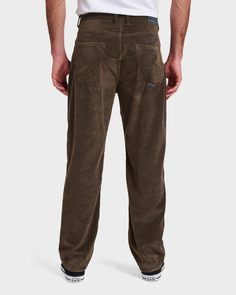 Quiksilver Landers Cord Pants - Chocolate Brown Cbro