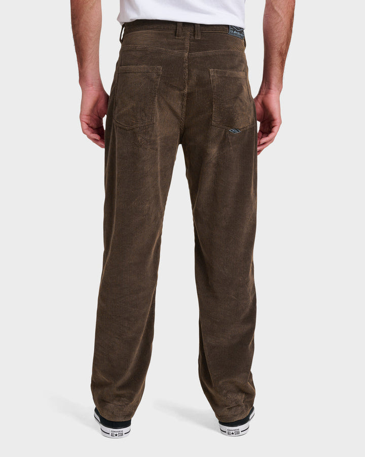 Quiksilver Landers Cord Pants - Chocolate Brown Cbro