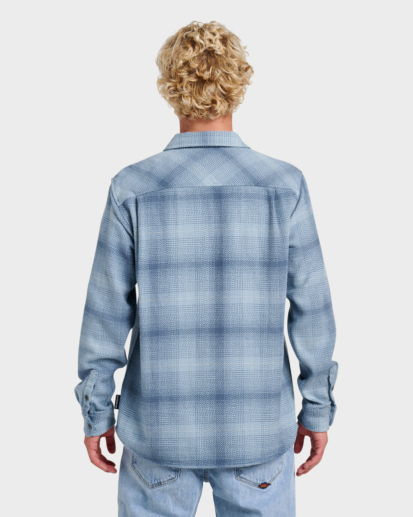 Quiksilver Dna Flannel Shirt - China Blue Chn