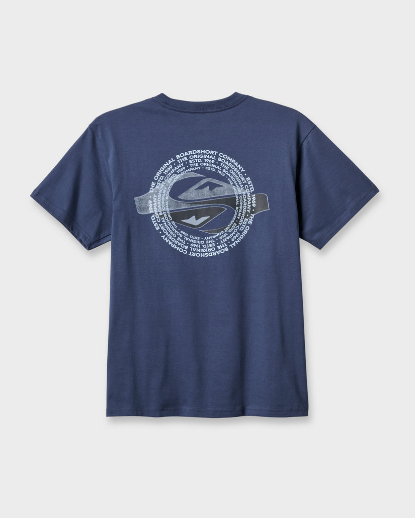 Quiksilver Yin Vortex Classic T-Shirt - Navy