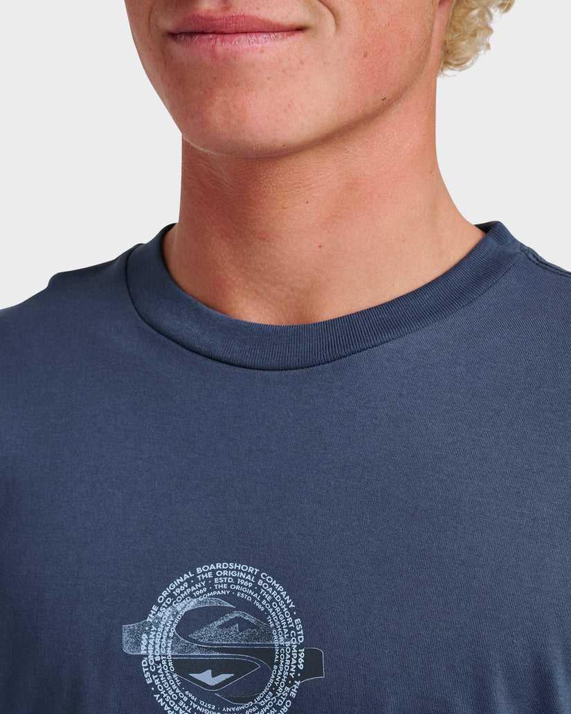 Quiksilver Yin Vortex Classic T-Shirt - Navy