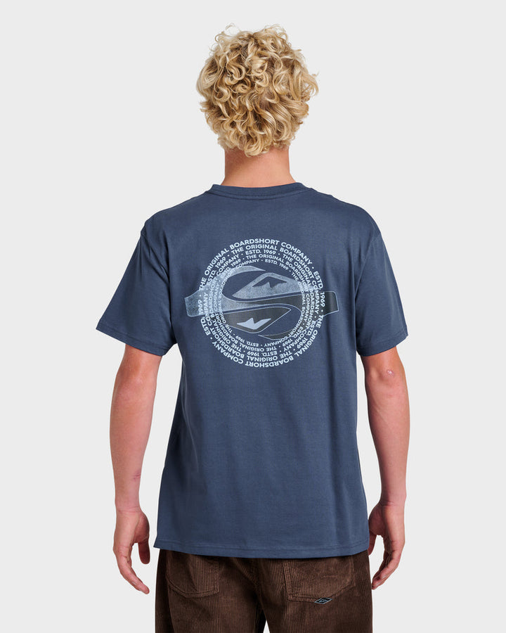 Quiksilver Yin Vortex Classic T-Shirt - Navy