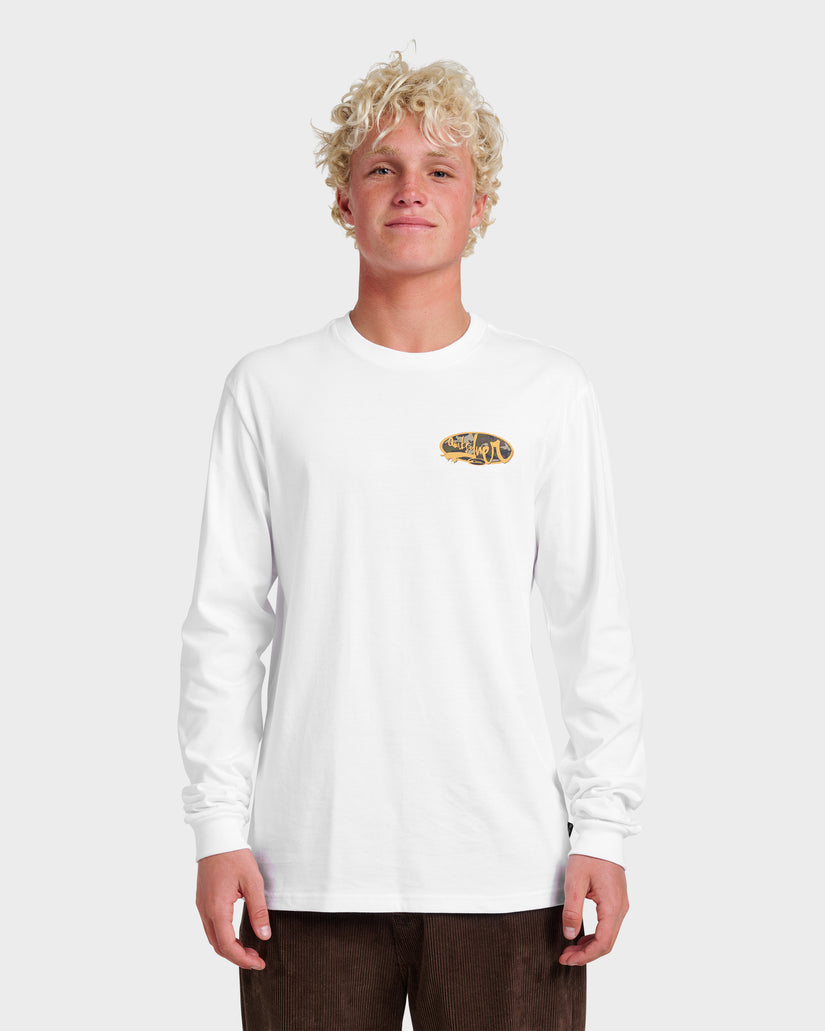 Quiksilver Impaired Camo Long Sleeve T-Shirt - White