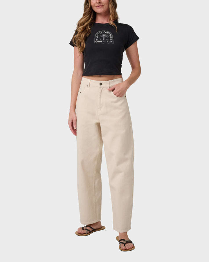 Quiksilver Women's Colette Barrel Leg Pant - Seashell - Sun Diego Boardshop