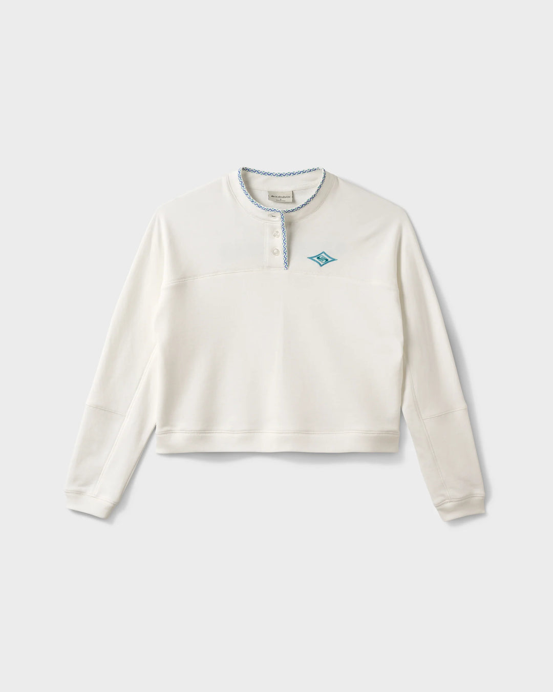 Quiksilver Women's Shallow Waters Henley Sweatshirt - White - Sun Diego Boardshop