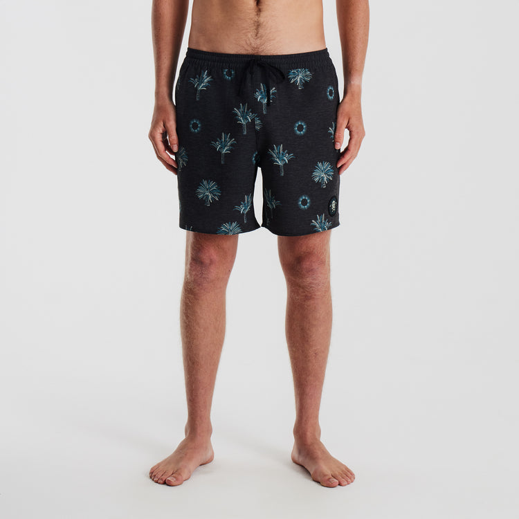 ROARK Shorey Boardshorts 16" - LA FRONDA BLACK - Sun Diego Boardshop