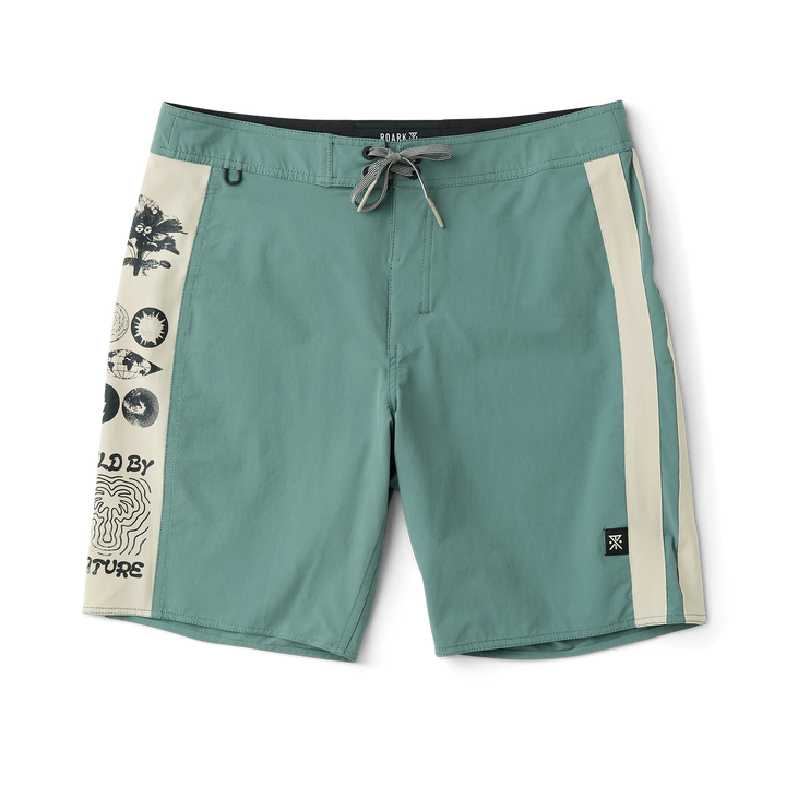 Roark Men's Passage Panel 18.5" Boardshorts - Slate Green - Sun Diego Boardshop