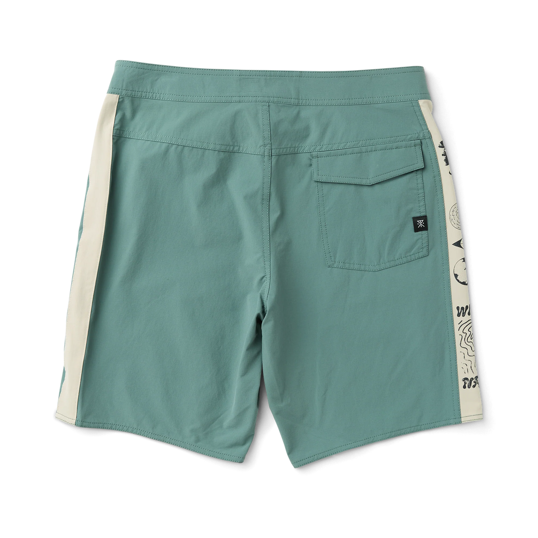 Roark Men's Passage Panel 18.5" Boardshorts - Slate Green - Sun Diego Boardshop