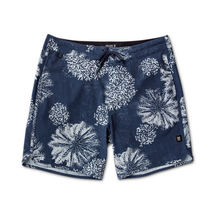 Roark Men's Chiller Scallop 17" Boardshorts - Navy - Sun Diego Boardshop