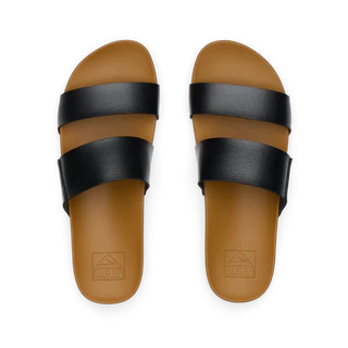 Reef Cushion Vista Sandals - Black/Natural - Sun Diego Boardshop
