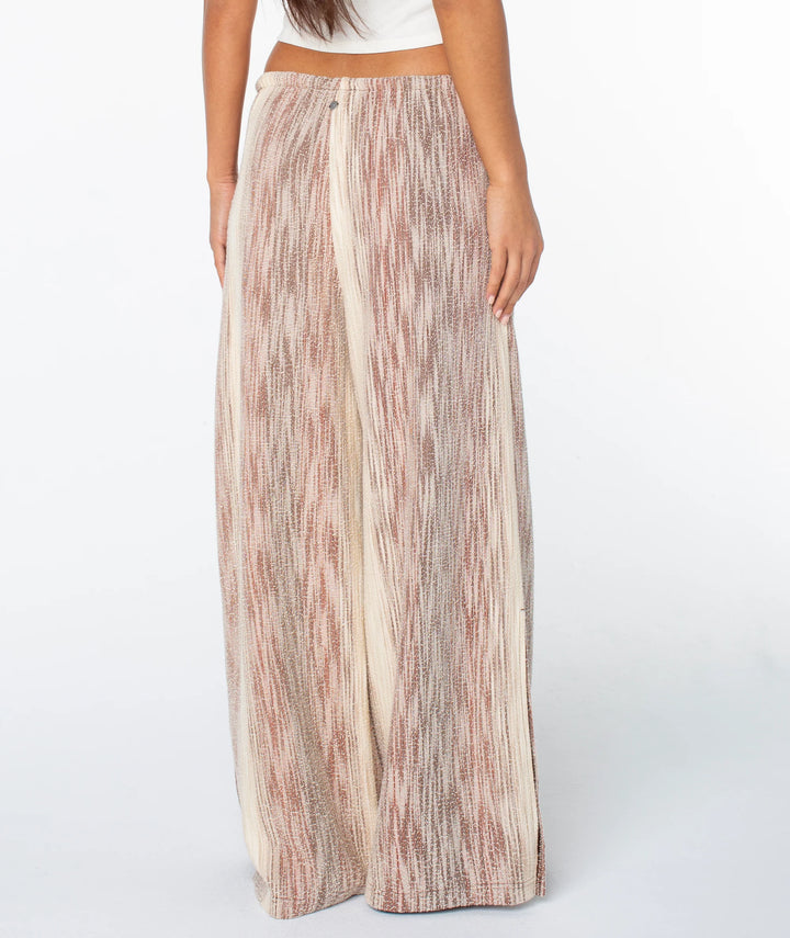Roxy Women's Beach Breeze Pant - Coconut Milk Cappuccino Snow Stripe - Sun Diego Boardshop