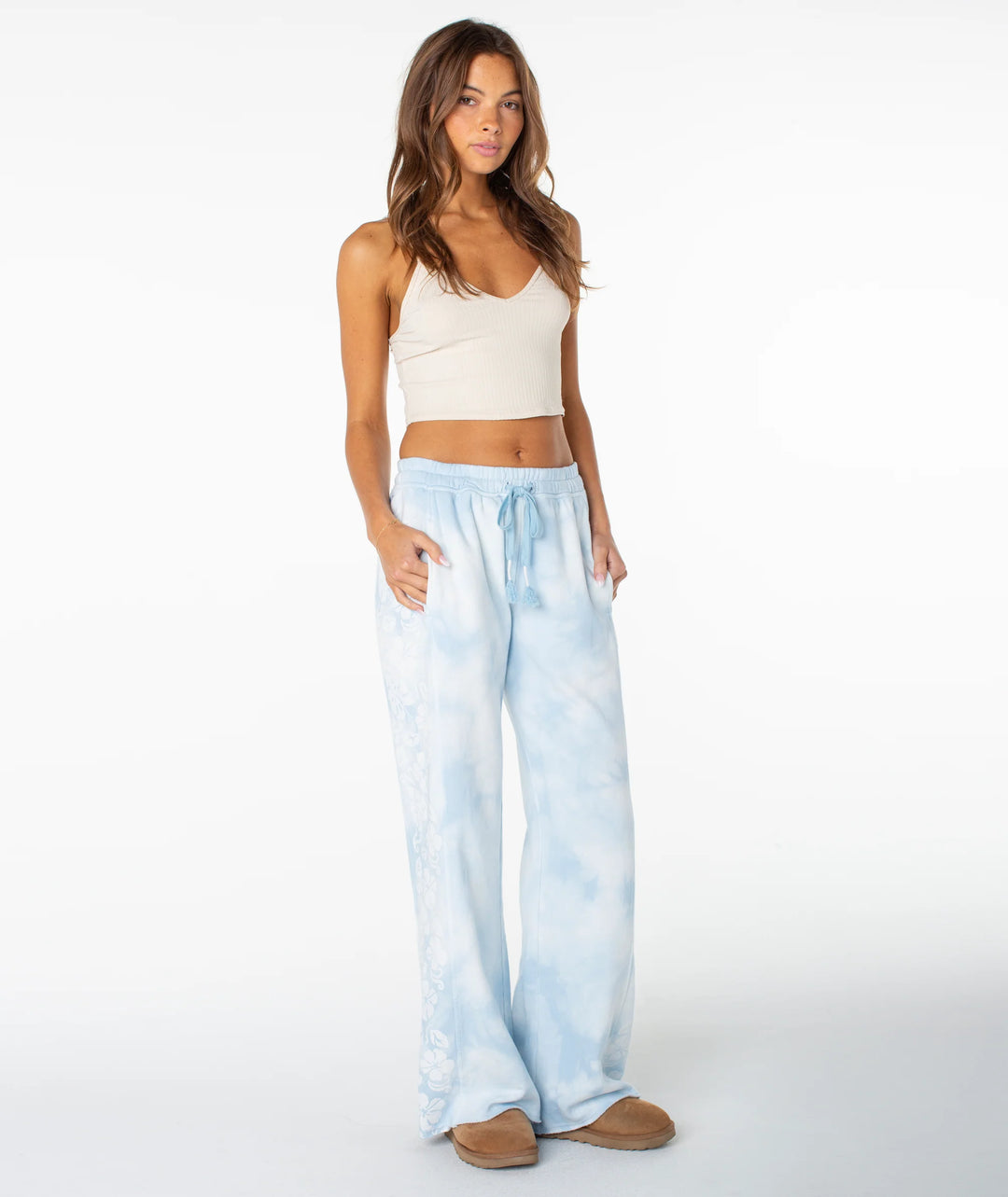 Roxy Women's Fringing Reefs Pant - Cerulean Tie Dye - Sun Diego Boardshop